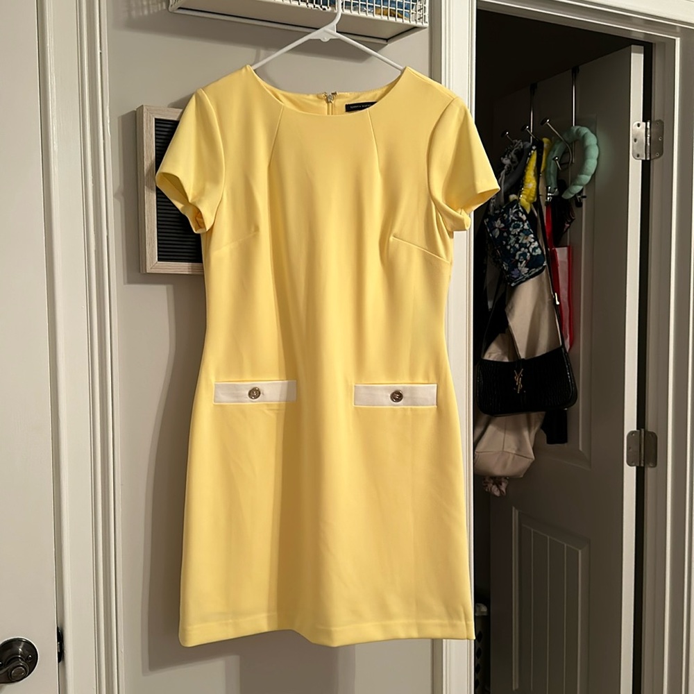 Tommy Hilfiger yellow and white dress !!!